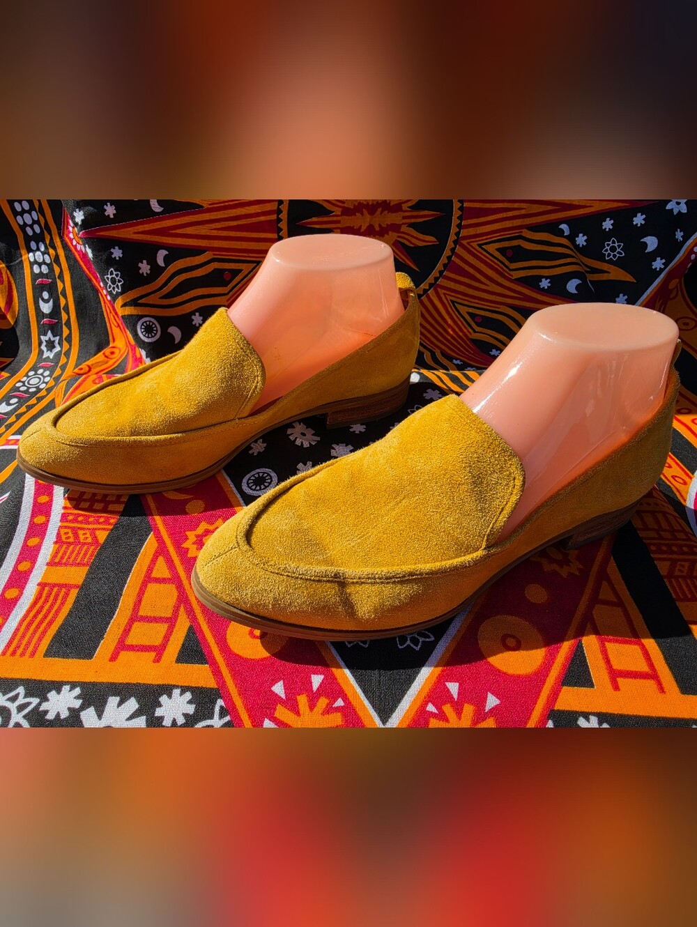 Susina Mustard Suede Leather Loafers – Women’s 7.5 M